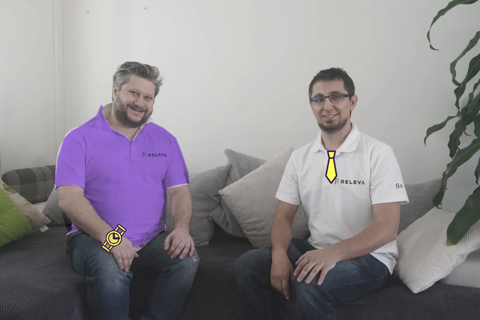 Georgi Georgiev and Yavor Stoychev, the founders of Releva